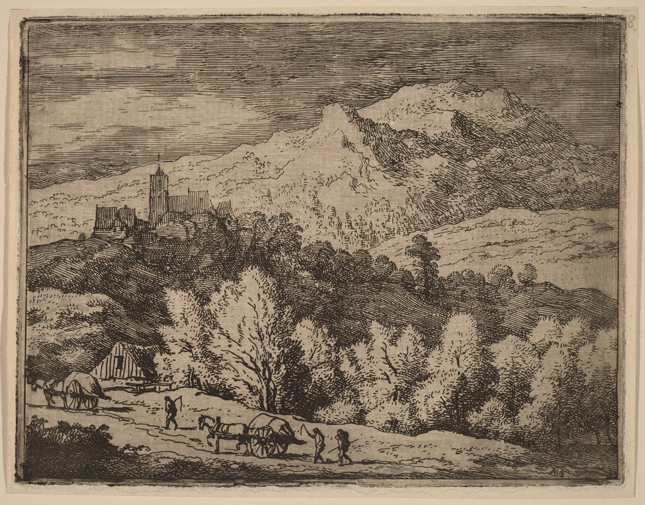 Dois carros de bois de Allart van Everdingen