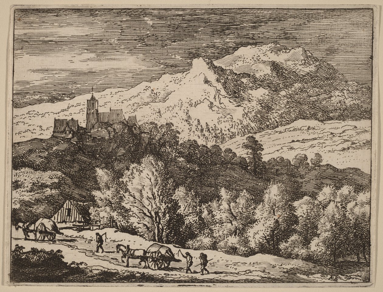 Dois carros de bois de Allart van Everdingen