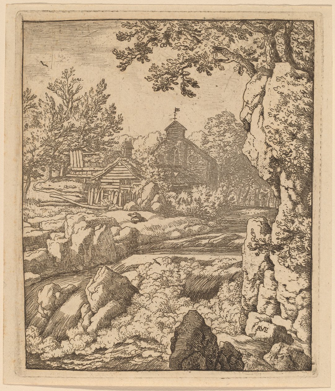 Cachoeira, provavelmente c. 16451656. de Allart van Everdingen