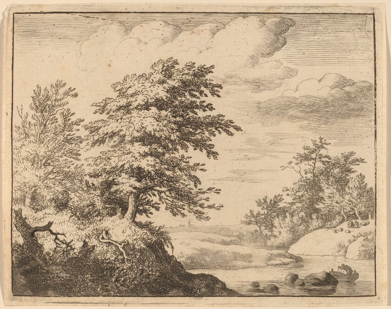 Rio sinuoso, provavelmente c. 16451656. de Allart van Everdingen