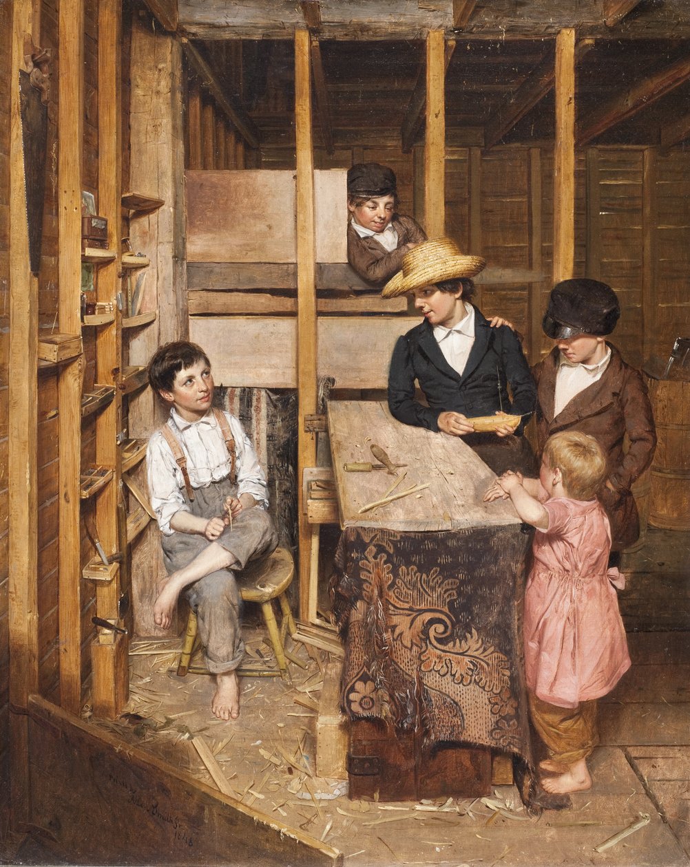O jovem mecânico, 1848 de Allen Smith