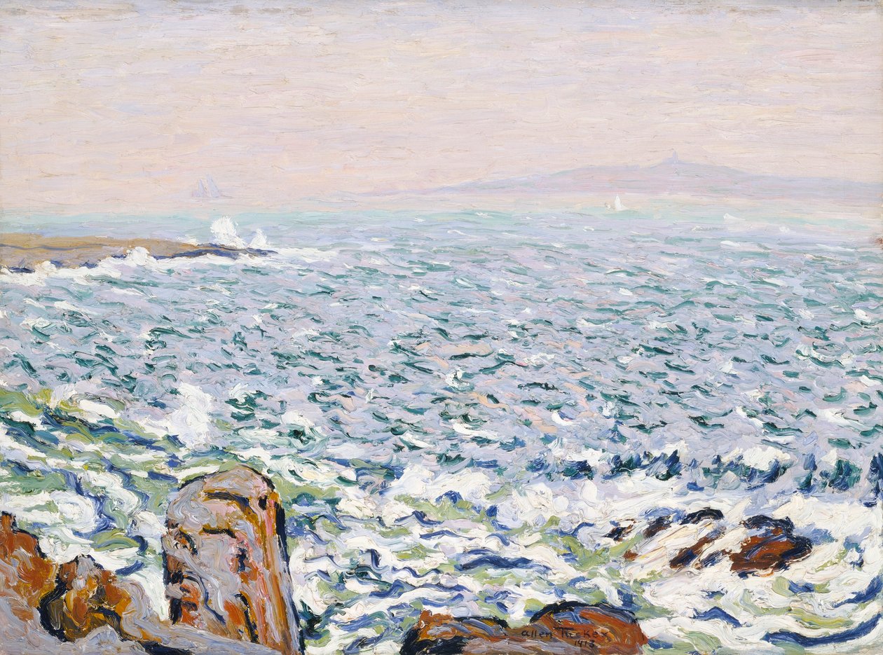 Surf Breaking, Cranberry Island de Allen Tucker