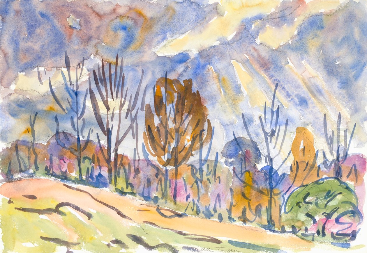 Aguarela no. 63, Estrada de Allen Tucker