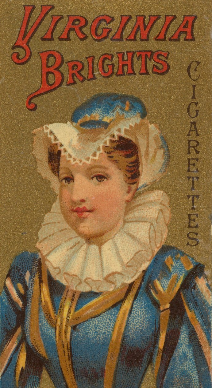 Da série Girls and Children N64 promovendo cigarros Virginia Brights para Allen &..., 1886. de Allen and Ginter