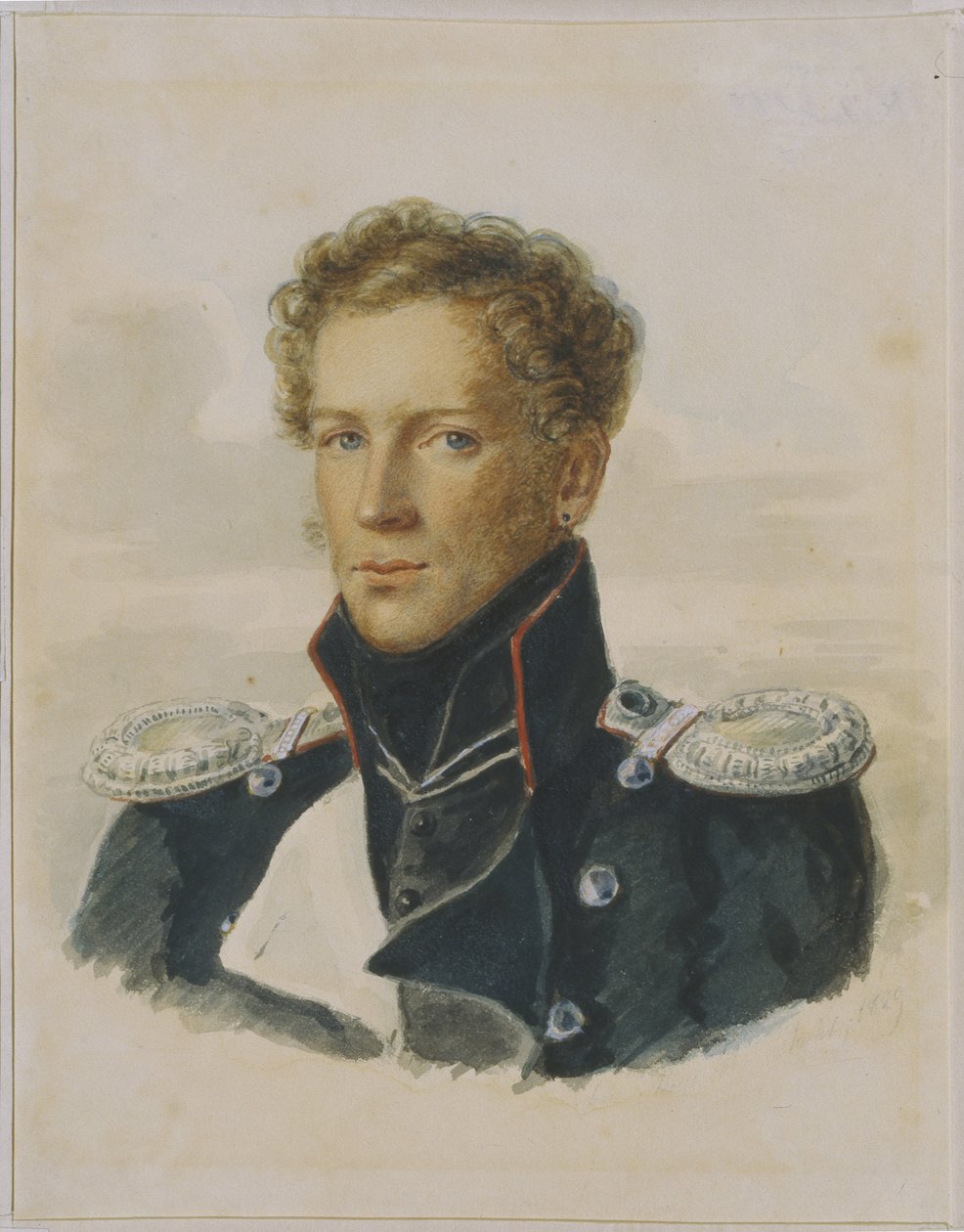 Sergei Lanskoy 1789-1832, Oficial da Guarda Chevalier, 1829 de Alois Gustav Rockstuhl