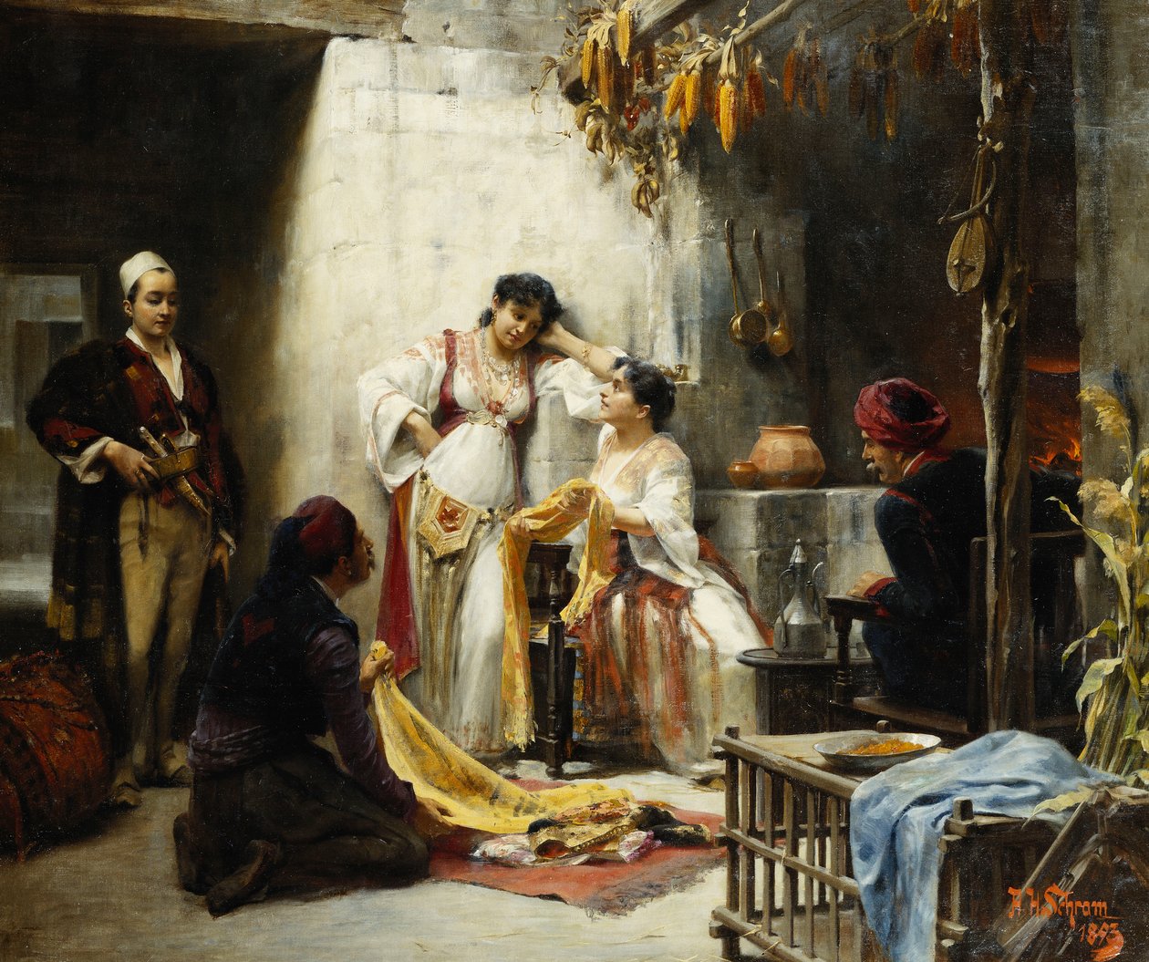 Uma decisão difícil, 1893 de Alois Hans Schram