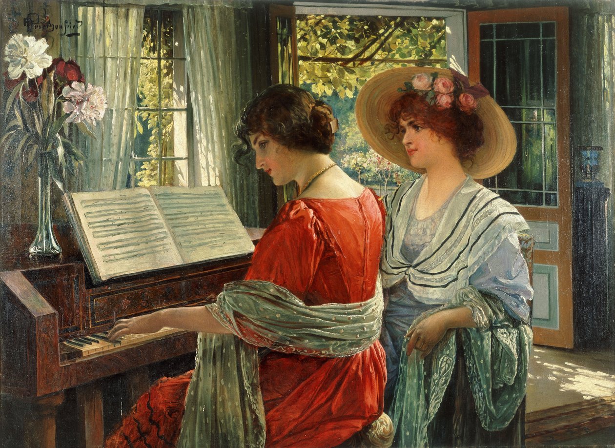 Ao piano de Alois Heinrich Priechenfried