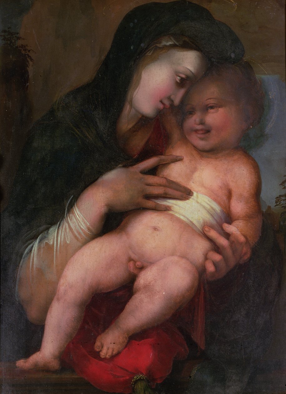 Madonna e criança, c.1517 de Alonso Berruguete