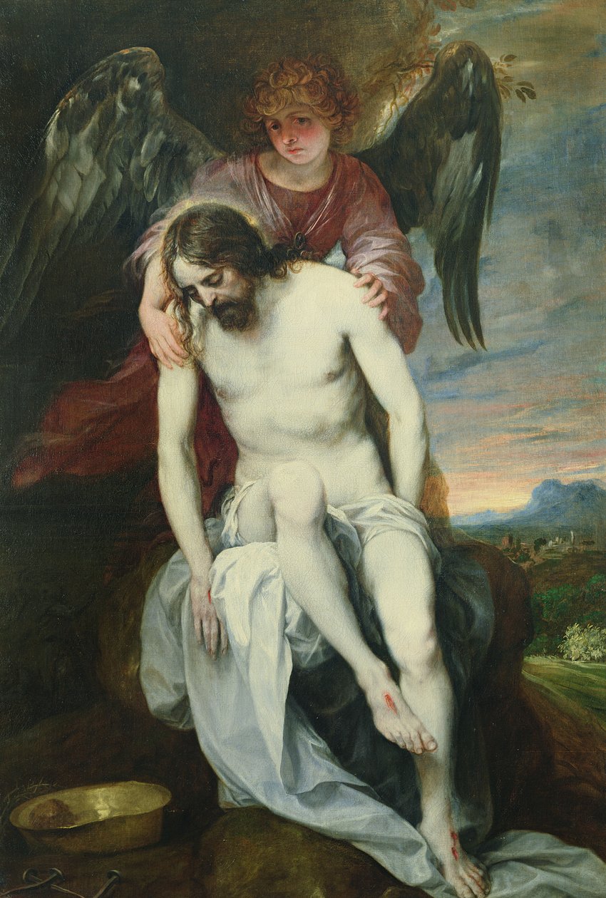 Cristo morto apoiado por um anjo, c.1646-52 de Alonso Cano