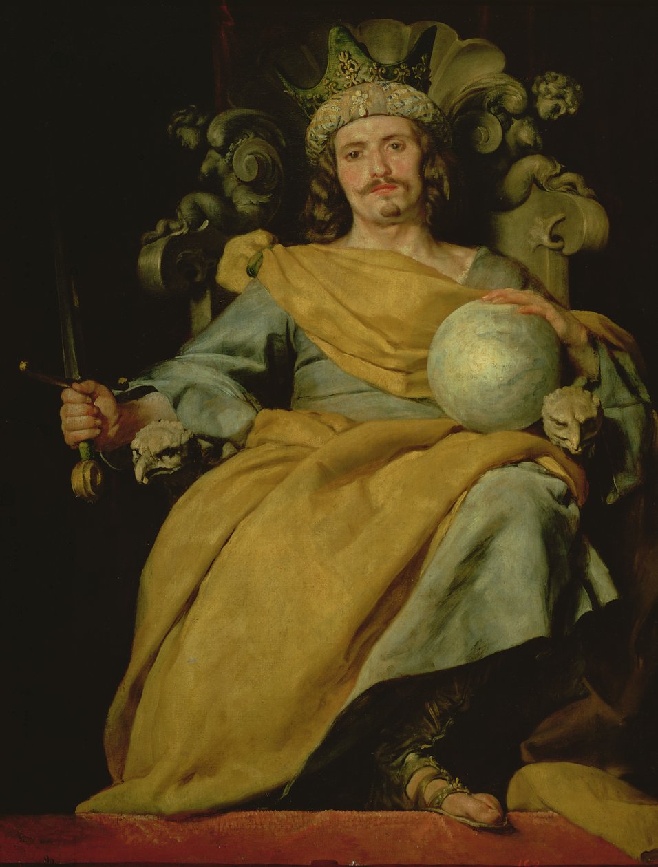 Retrato de um rei espanhol desconhecido de Alonso Cano