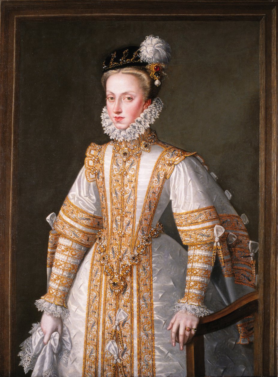 Ana da Áustria, rainha da Espanha de Alonso Sánchez Coello