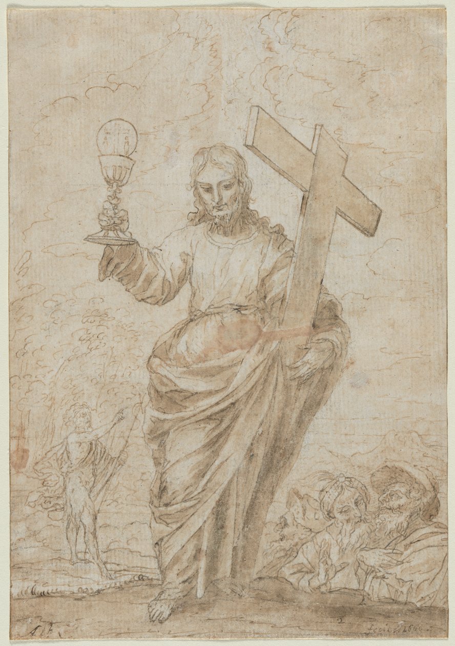 Cristo segurando um cálice e uma cruz de Alonso Cano