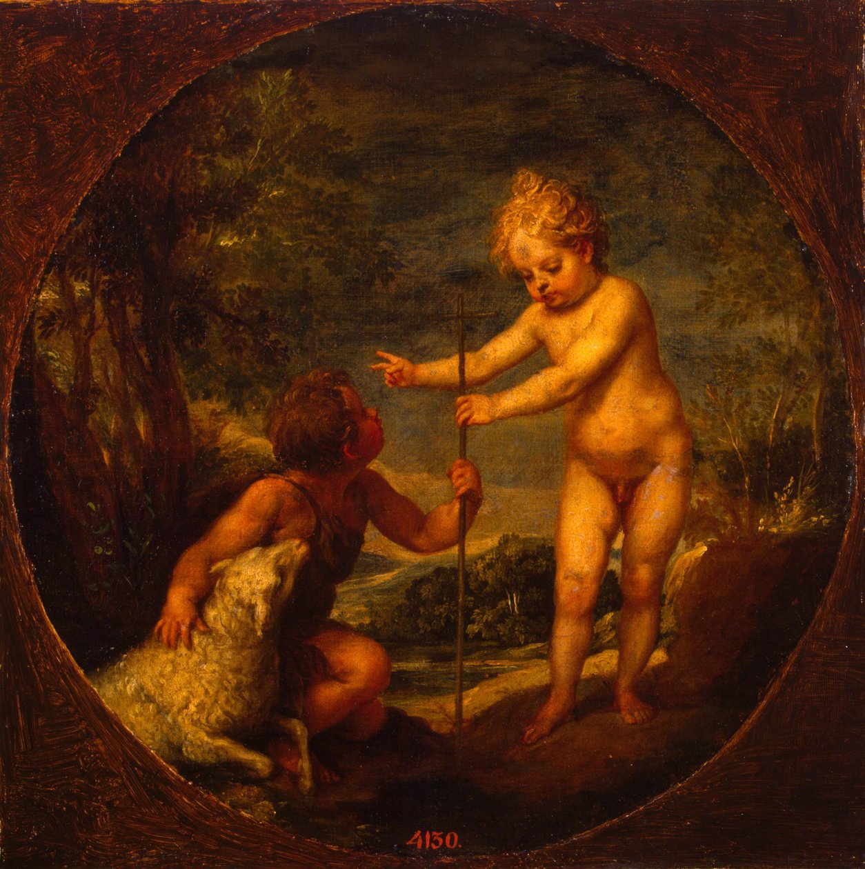 Cristo e João Batista como crianças, ca 1665 de Alonso Cano