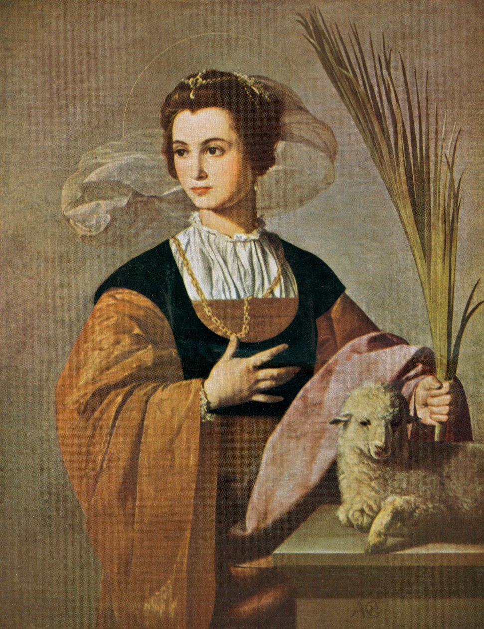 Alemão: Saint Agnes Saint Agnes de Alonso Cano