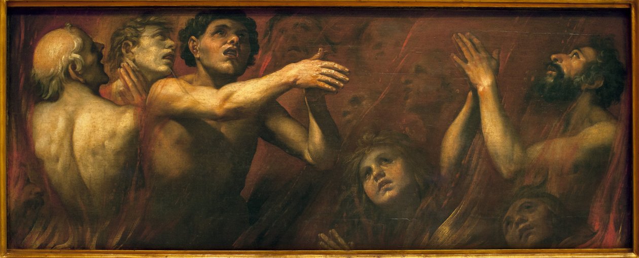 Almas do purgatório. Pintura de Alonso Cano (1601-1667), Óleo Sobre Tela de Alonso Cano
