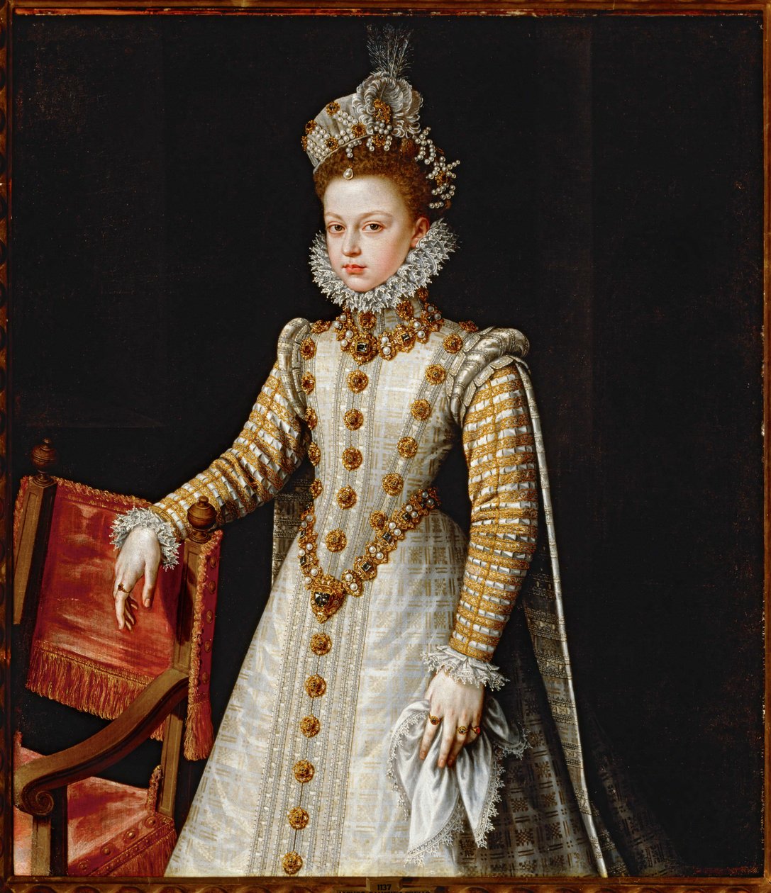 Infanta Isabella Clara Eugenia, filha ... (pintura sobre tela) de Alonso Sánchez Coello