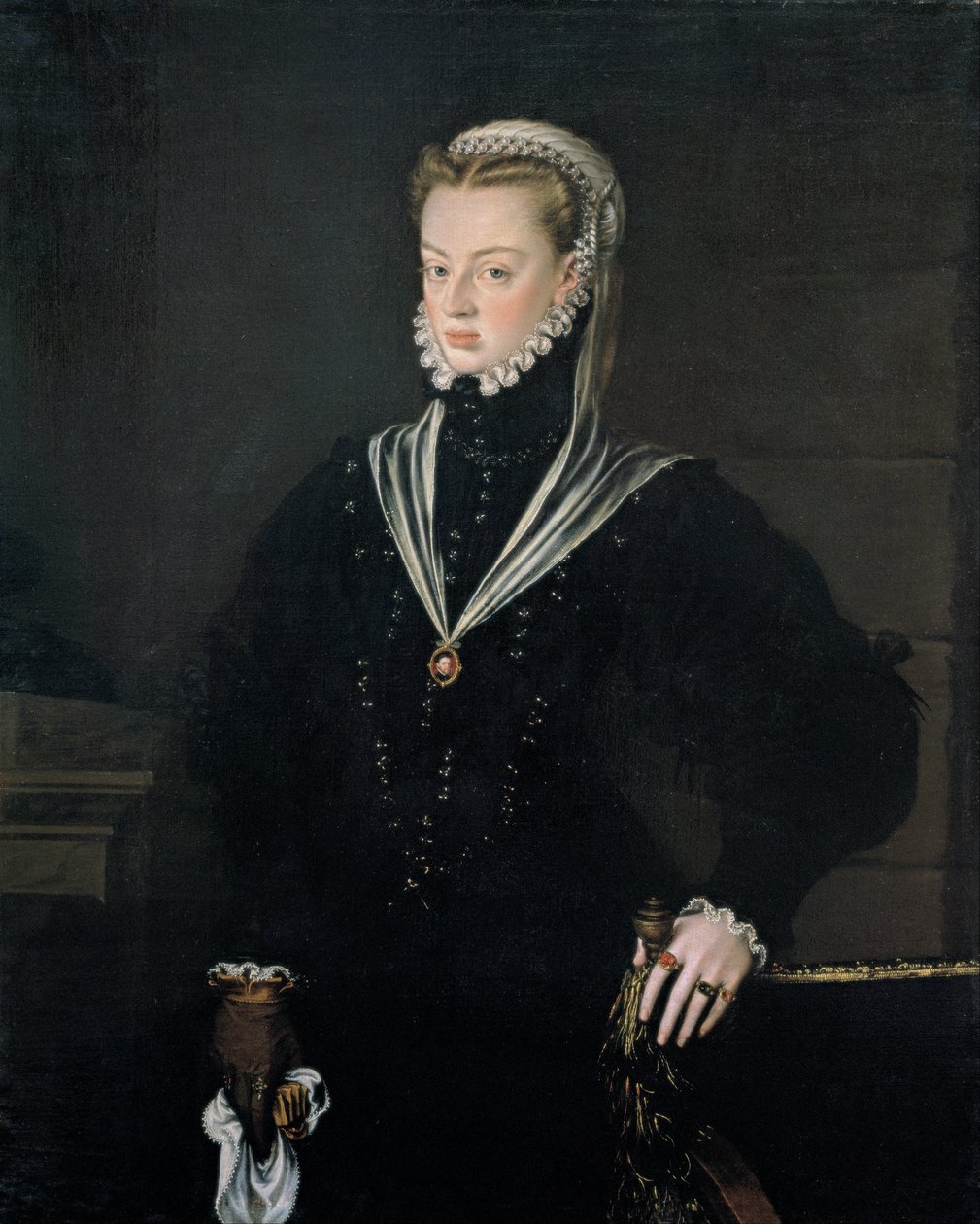 Retrato de Dona Joana de Áustria, princesa de Portugal de Alonso Sánchez Coello