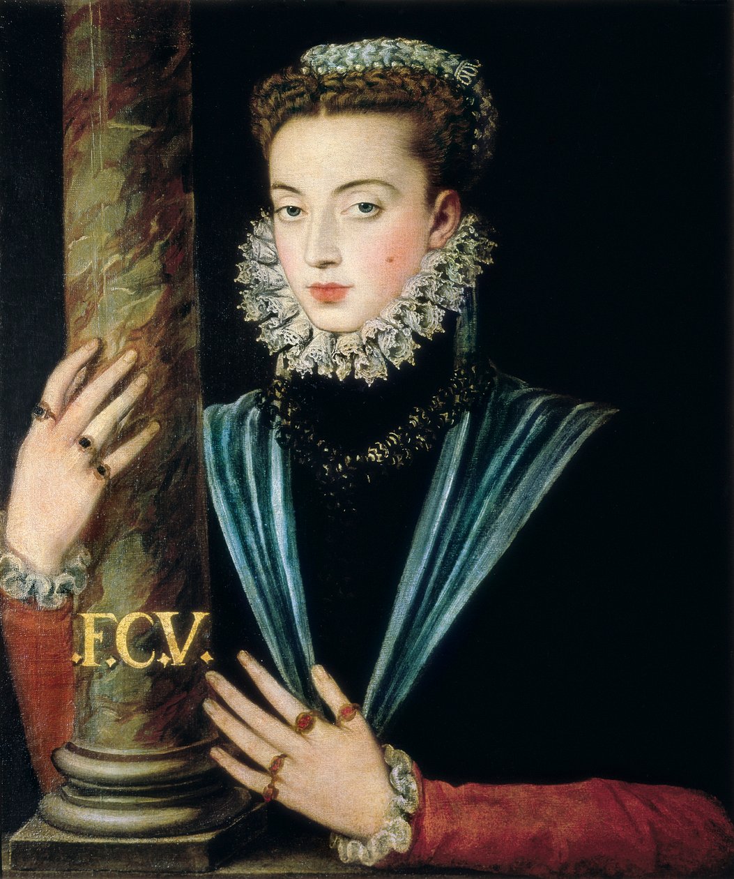 Retrato de Joana de Espanha (Juana de Austria de Alonso Sánchez Coello