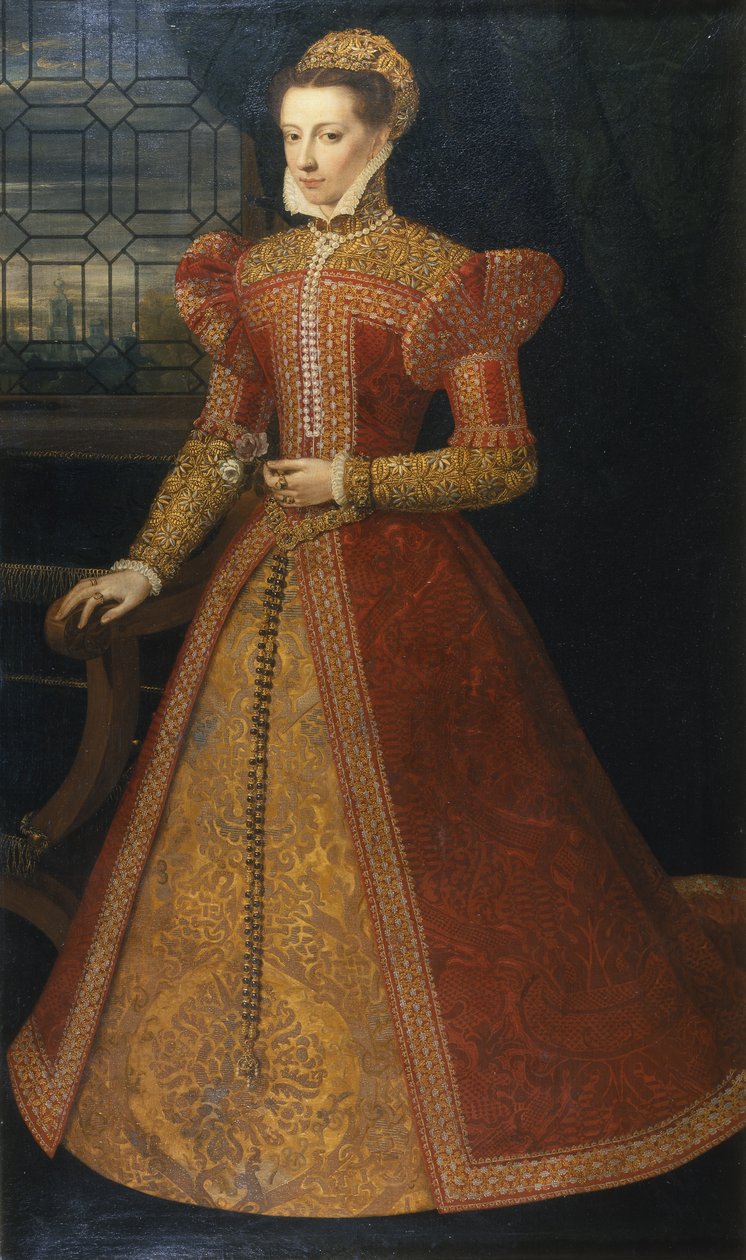 Retrato de uma senhora desconhecida, c.1575 (óleo sobre tela) de Alonso Sánchez Coello