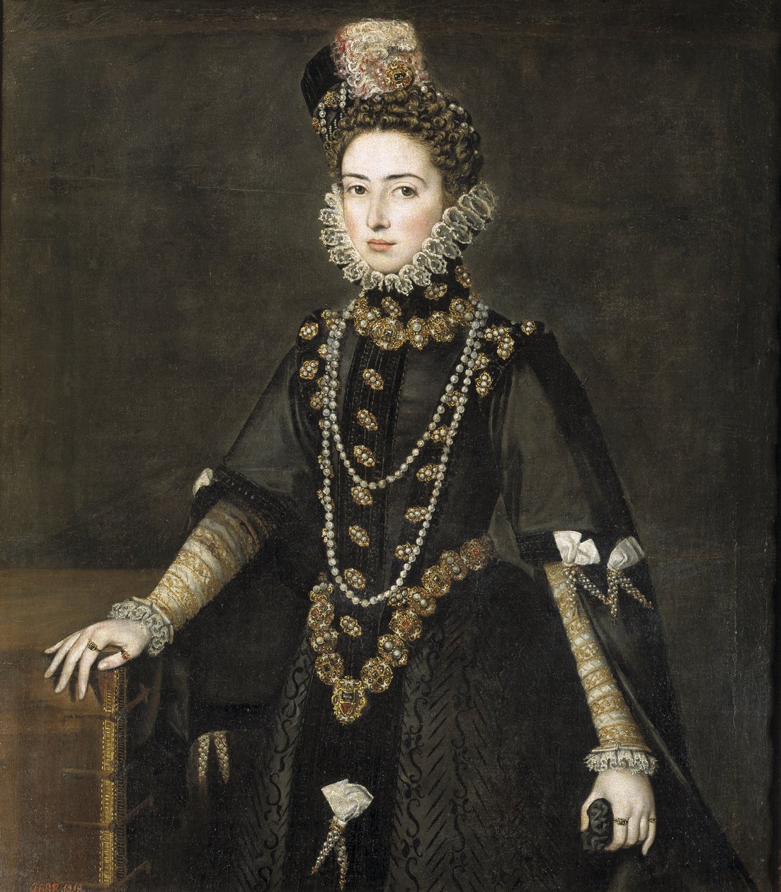 Inglês: The Infanta Catherine Micaela of Austria Catarina Micaela da Áustria, Duquesa de Saboia de Alonso Sánchez Coello