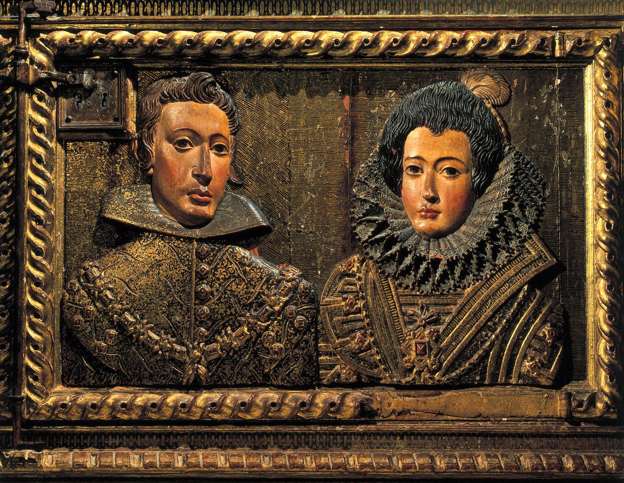 Retrato de Filipe II, relevo de Alonso de Mena