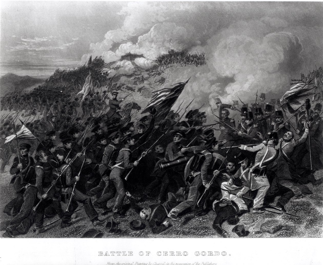Batalha de Cerro Gordo, abril de 1847 de Alonzo Chappel
