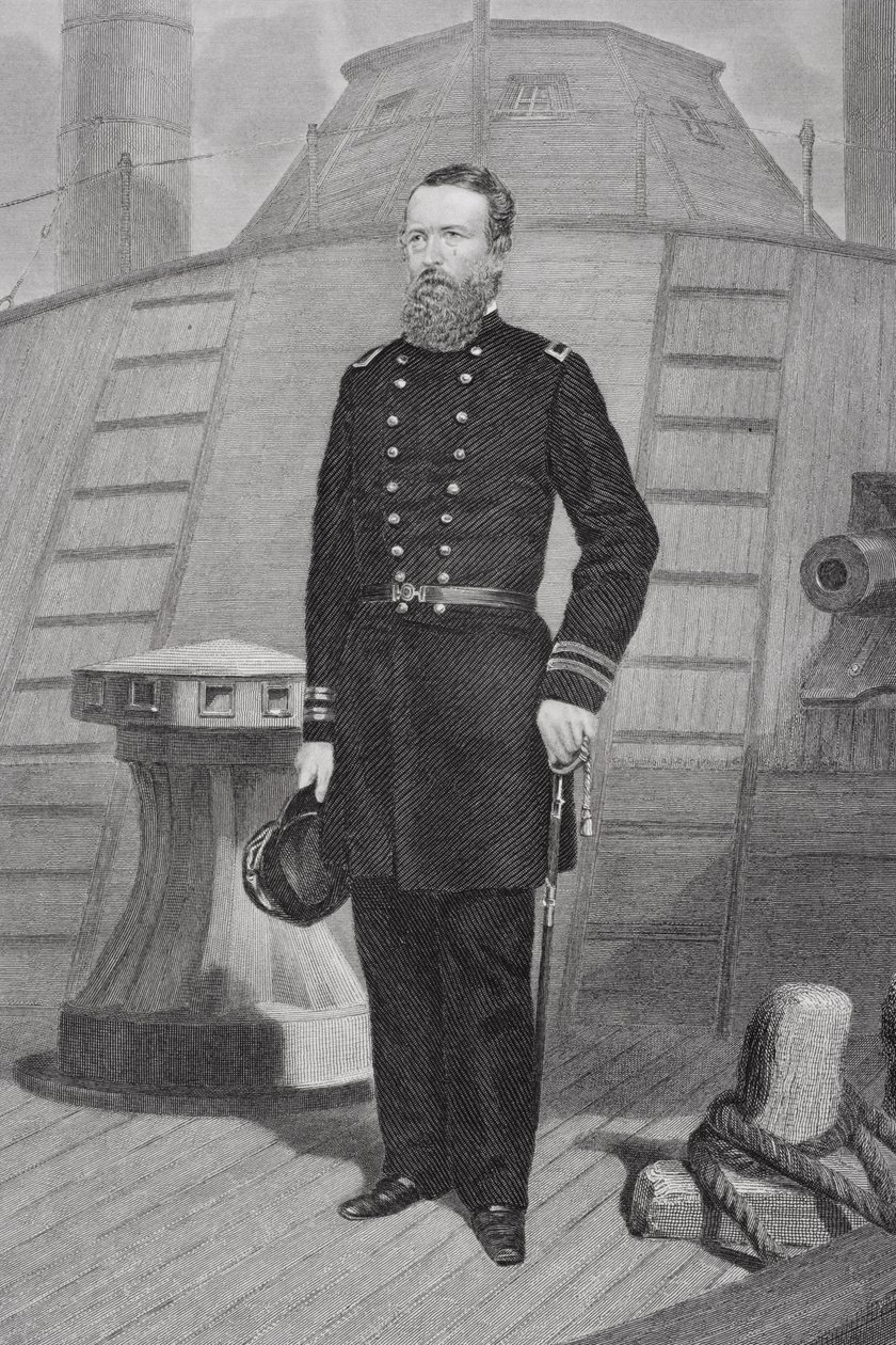 Retrato do almirante David Dixon Porter (1813-91) de Alonzo Chappel