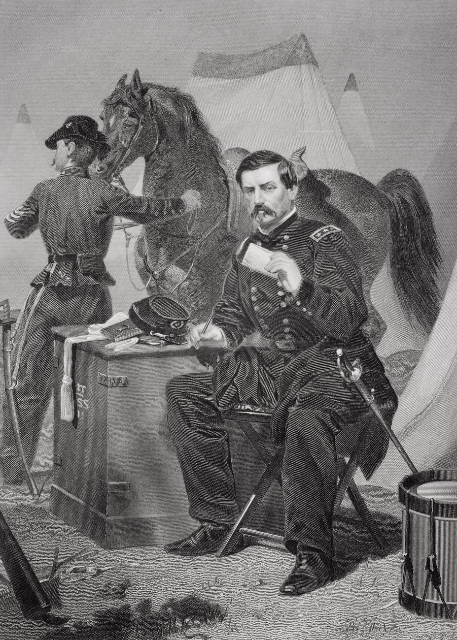 Retrato de George Brinton McClellan (1826-1885) de Alonzo Chappel