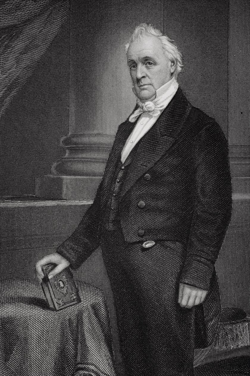 Retrato de James Buchanan (1791-1868) (detalhe de 254652) de Alonzo Chappel