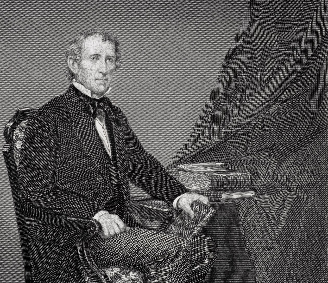 Retrato de John Tyler (1790-1862) (detalhe de 254657) de Alonzo Chappel