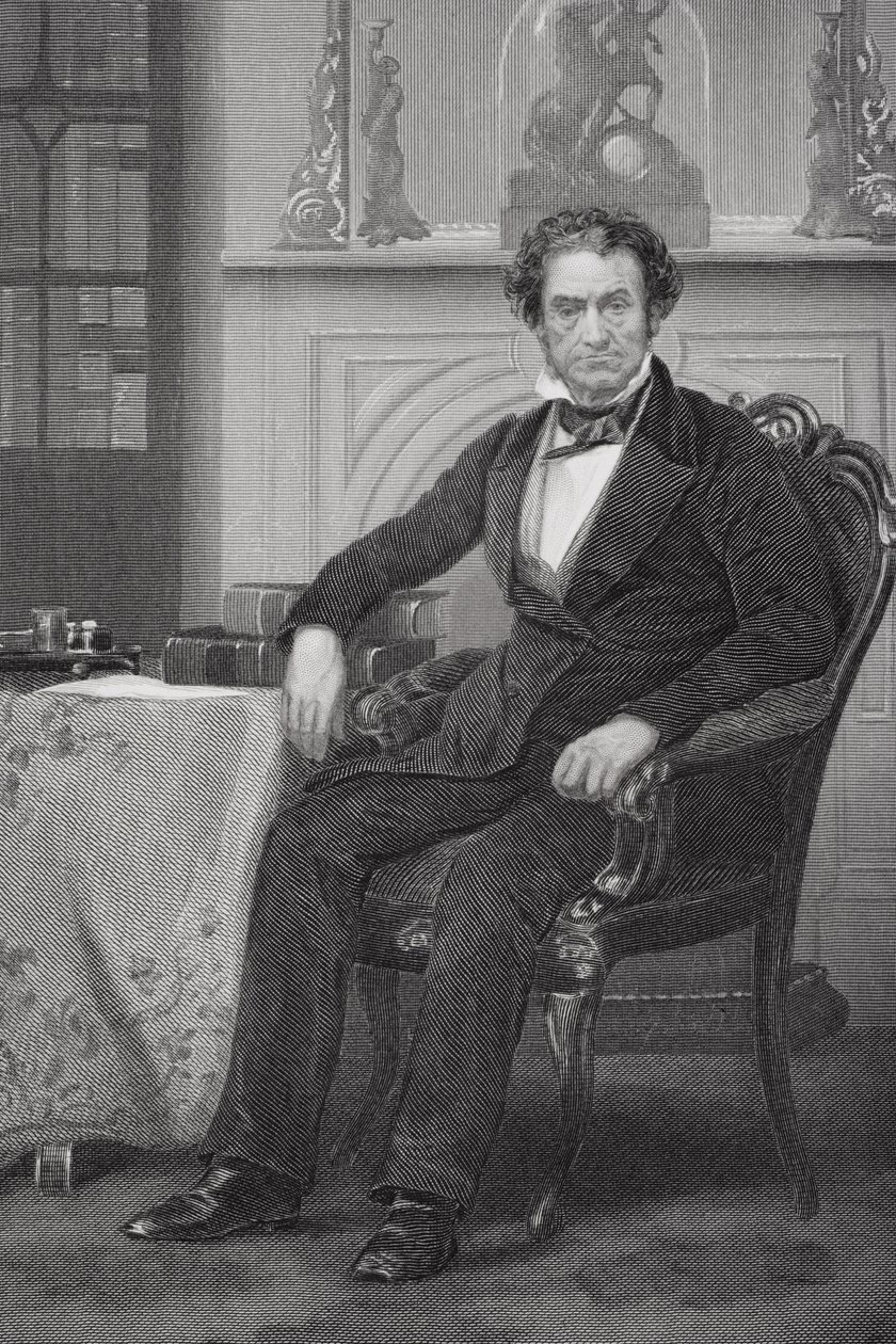 Retrato de Rufus Choate (1799-1859) (lito) de Alonzo Chappel