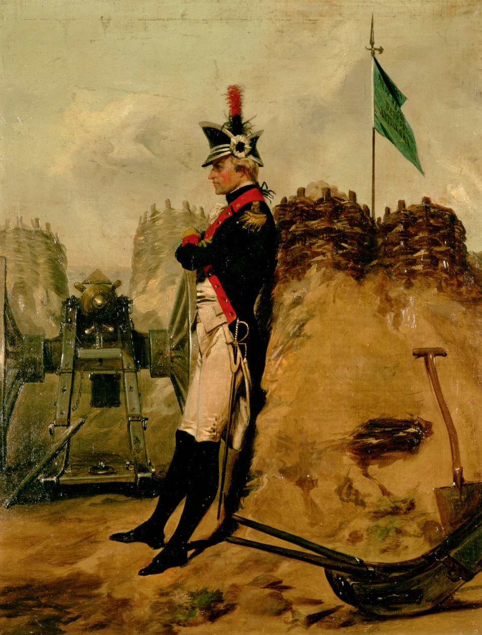 Alexander Hamilton (1757-1804) no Uniforme da Artilharia de Nova York de Alonzo Chappel