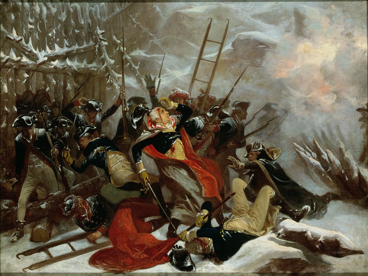 Morte do general Richard Montgomery em 31 de dezembro de 1775, 1865 de Alonzo Chappel