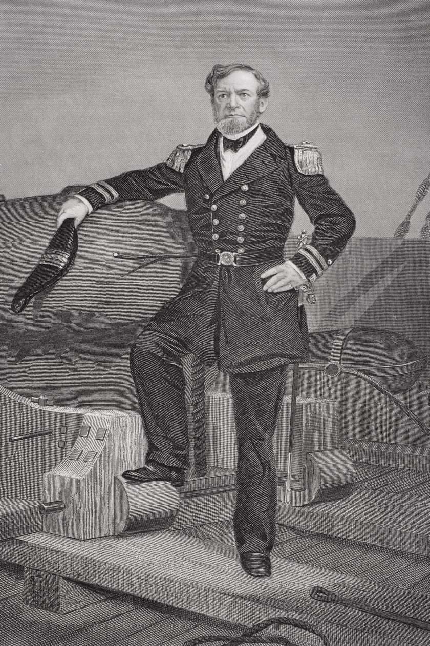 Retrato do Almirante Andrew Hull Foote (1806-63) de Alonzo Chappel