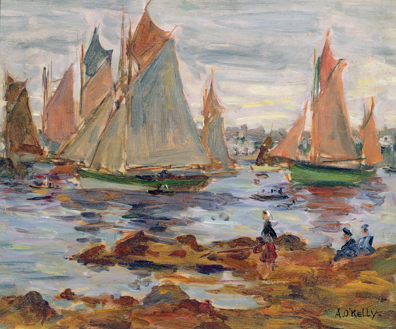 O porto em Concarneau de Aloysius C. O
