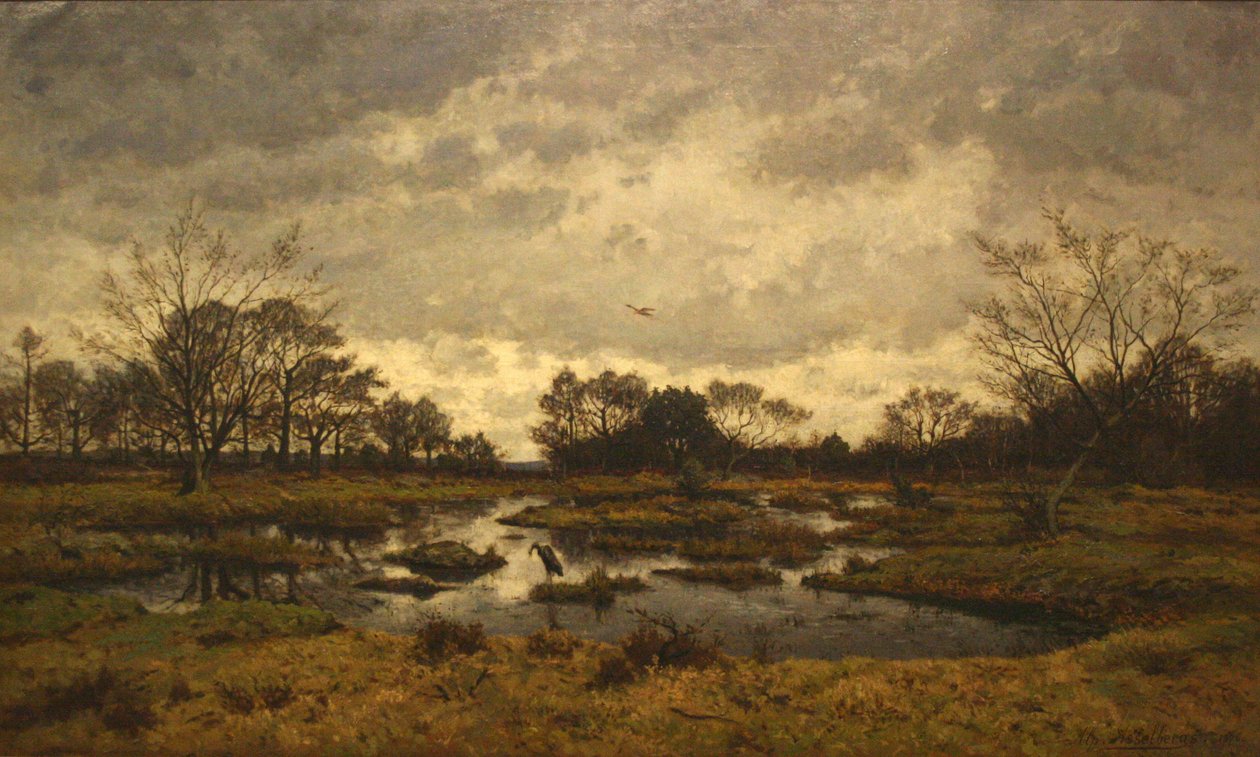 Taxas de juros de mars a la mare. Fontainebleau 1876 - dia de março no lugar de fadas de Alphonse Asselbergs