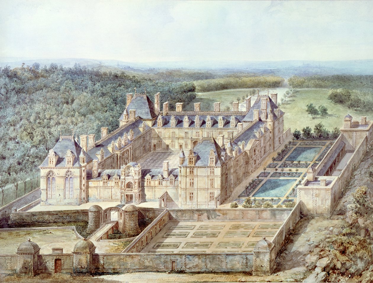 Vista, de, a, chateau, de, ecouen de Alphonse Lejeune