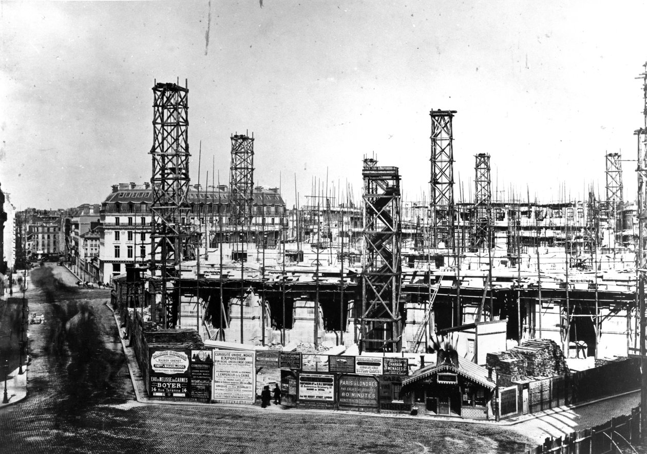 Edifício da Ópera em Paris, setembro de 1864 de Alphonse Liebert
