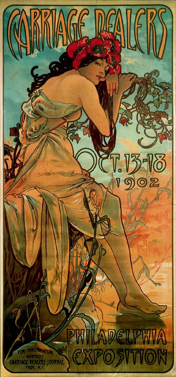 Concessionárias de carruagens, 1902 de Alphonse Mucha