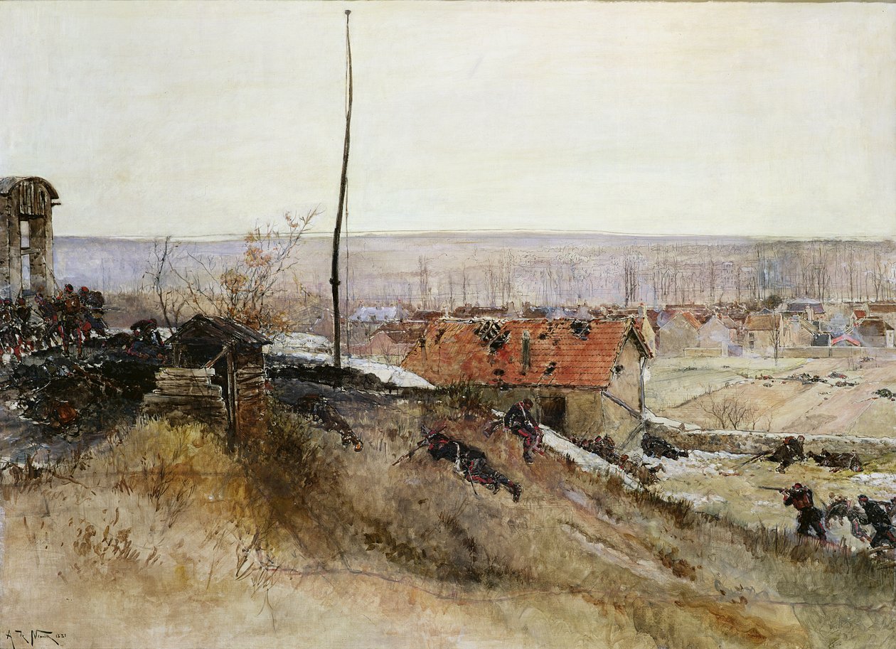 Ataque ao forno de cal na pedreira de Champigny, 2 de dezembro de 1870, 1881 de Alphonse Marie de Neuville