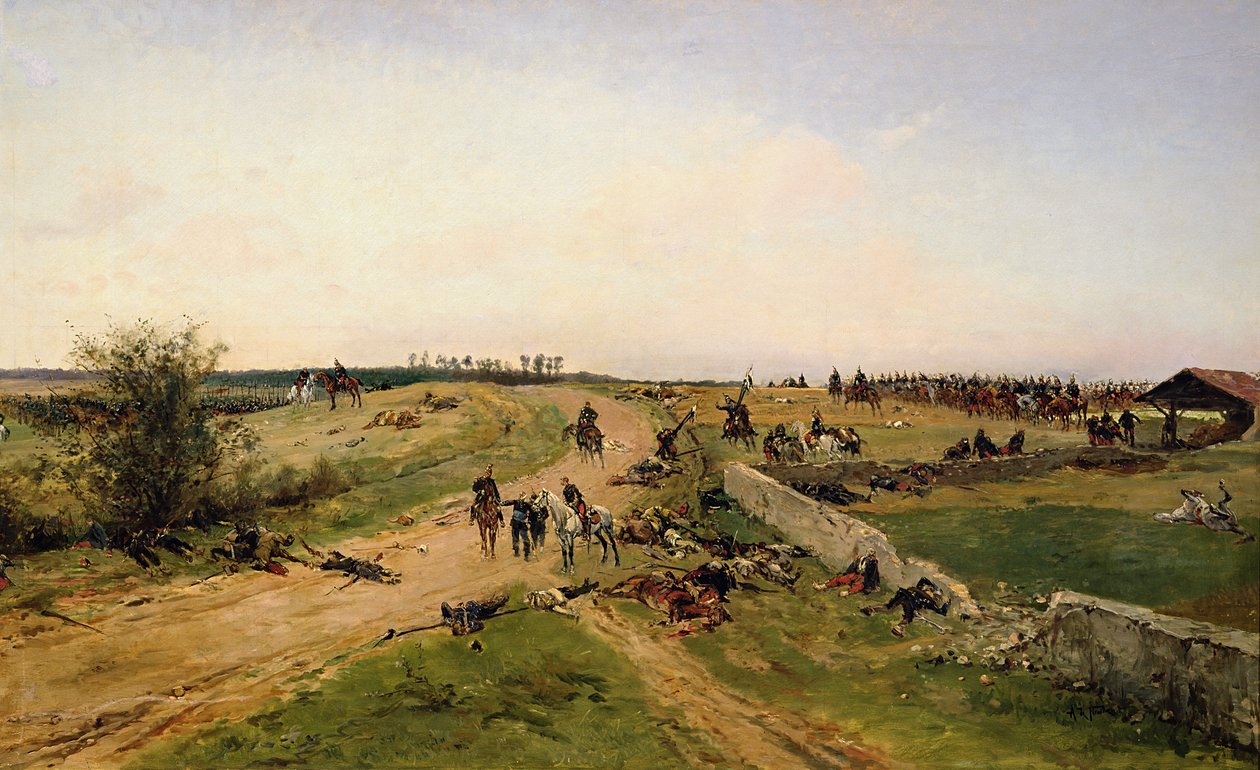 Cena da Guerra Franco-Prussiana de Alphonse Marie de Neuville