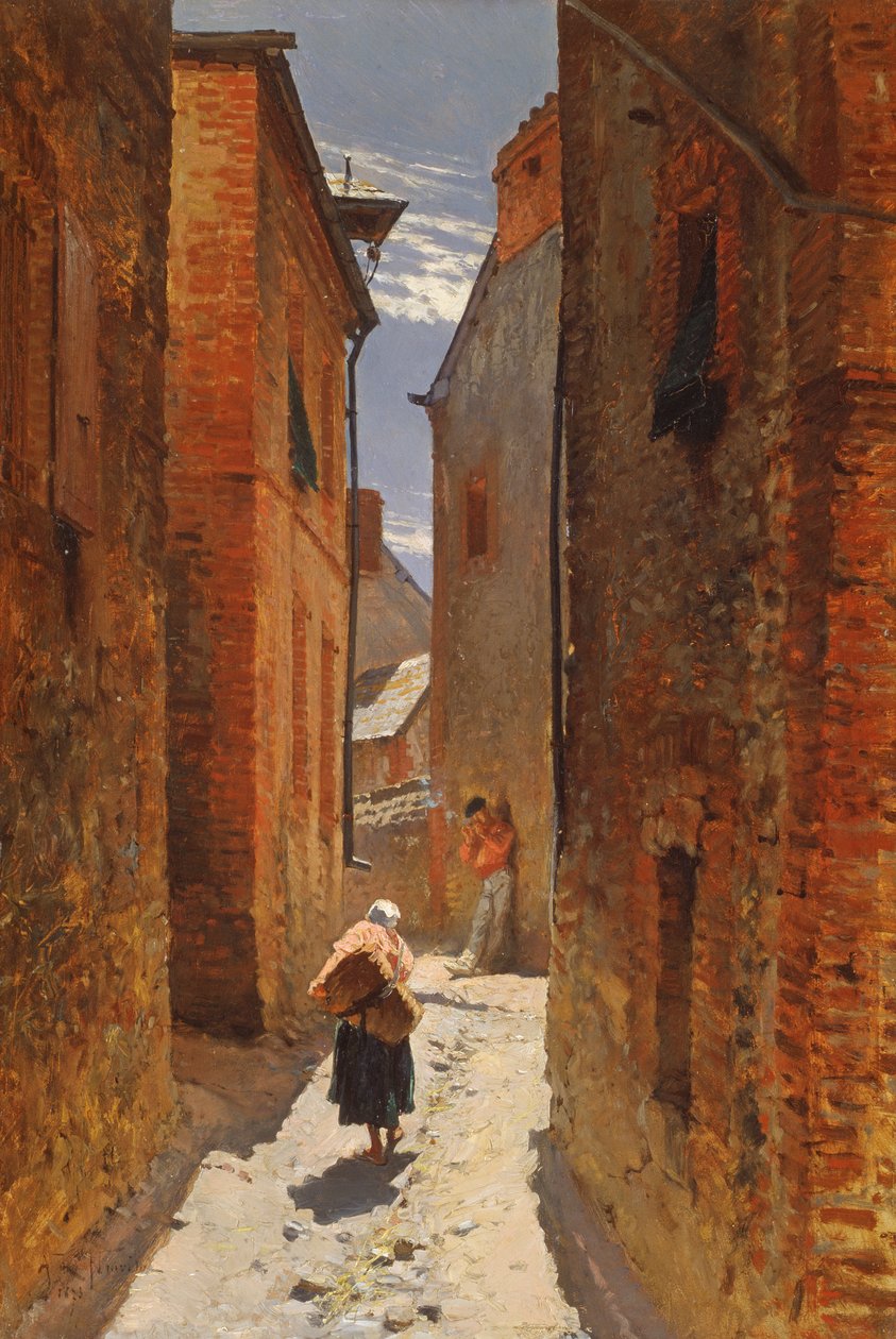Rua na cidade velha, 1873 de Alphonse Marie de Neuville
