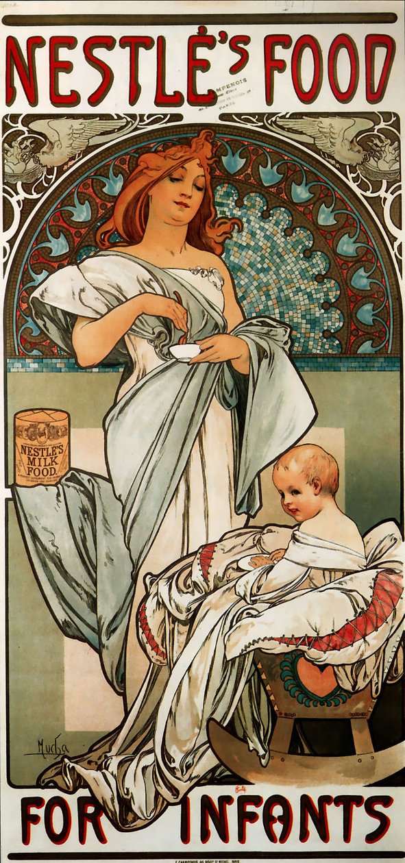 Nestles Food for Infantsn de Alphonse Mucha