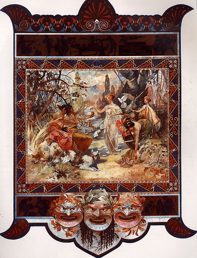 O julgamento de Paris de Alphonse Mucha