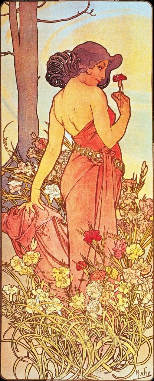 Cravo de Alphonse Mucha