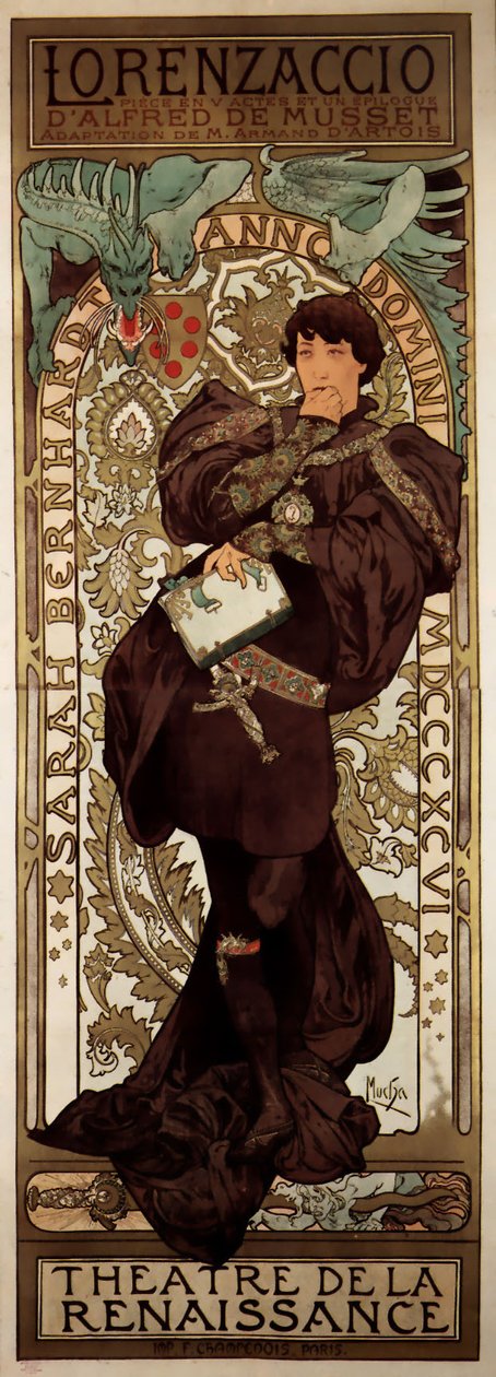 Lorenzaccio de Alphonse Mucha