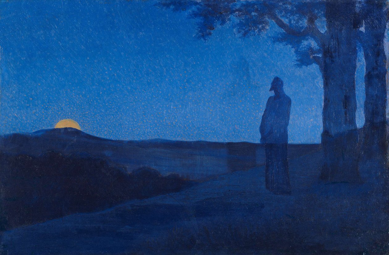 A solidão de Cristo, 1897 de Alphonse Osbert