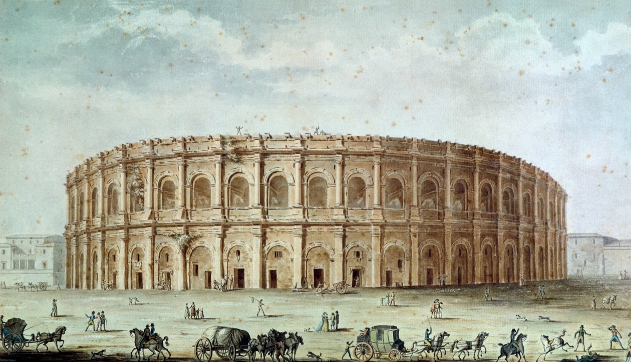 Vista, romana, anfiteatro de Alphonse de Seynes