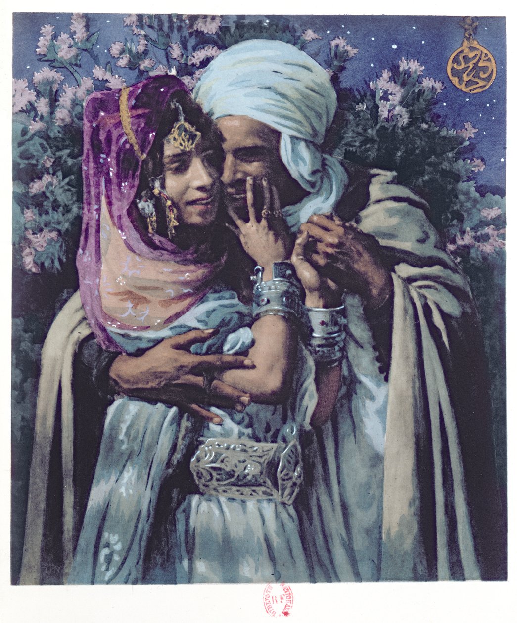 Slave to Love (cor litho) de Alphonse Etienne Dinet