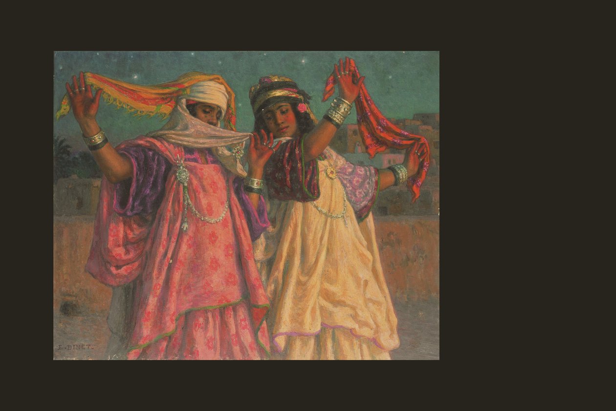 A dança do lenço (óleo sobre tela) de Alphonse Etienne Dinet